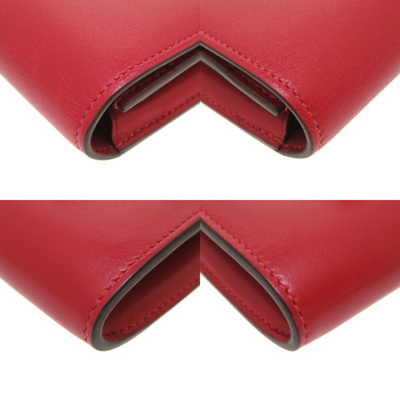 HERMES Constance Votaderact Rouge Kazak C stamped [made in 2018] wallet red - Picture 3 of 8